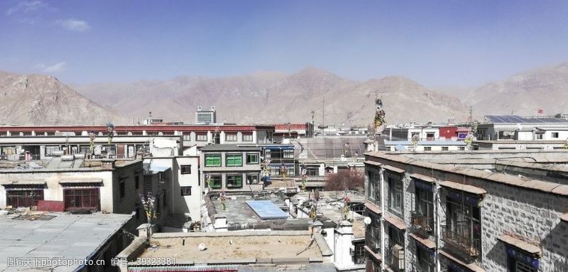 西青区西藏拉萨古城建筑风光图片