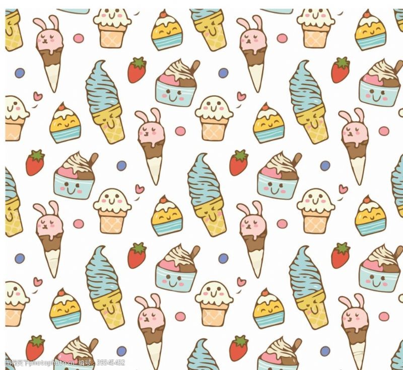 草莓冰淇淋冰淇淋圈圈图片
