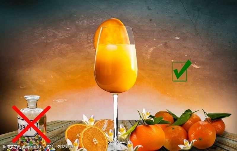 水果广告橙汁图片