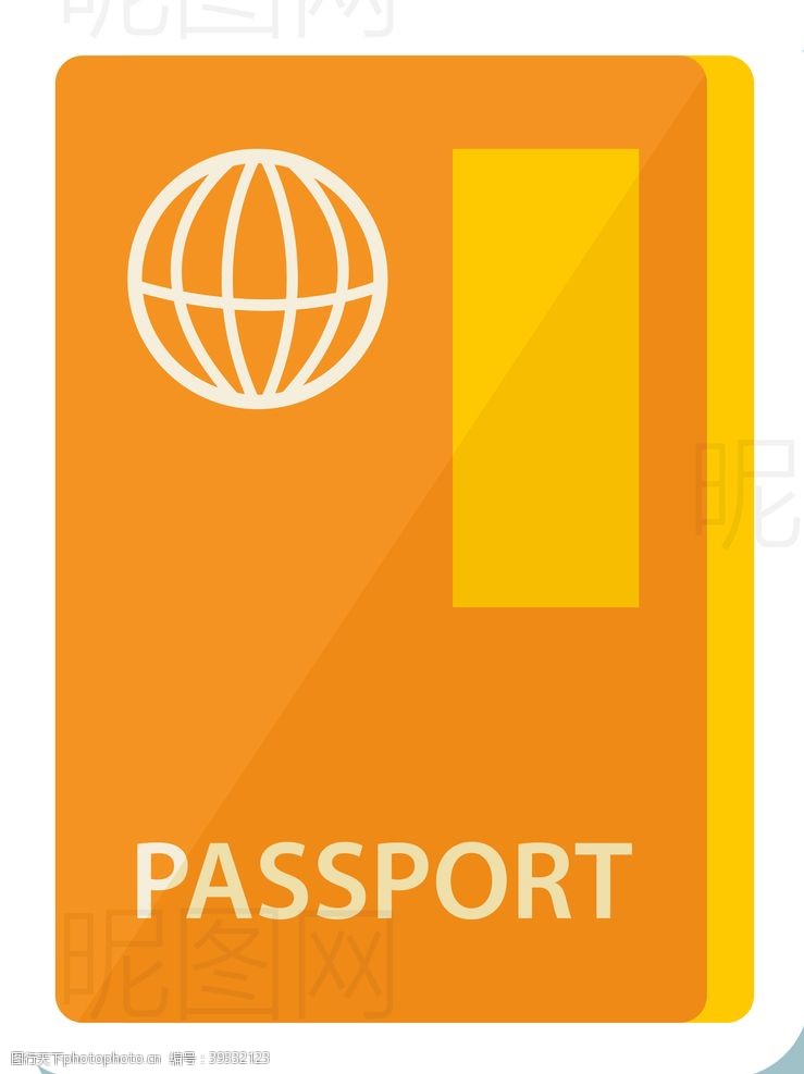 行李箱图标护照图片