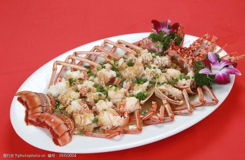 芝士焗大虾龙虾图片