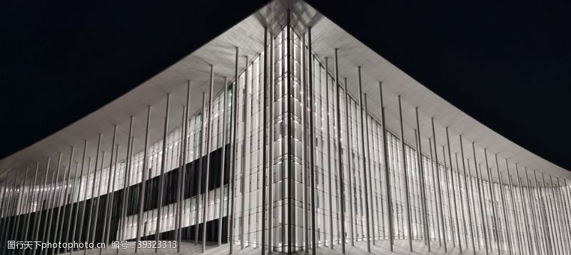 外立面西安会展中心浐灞夜景图片