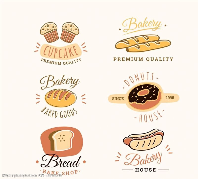 烘培标志创意面包店标志图片