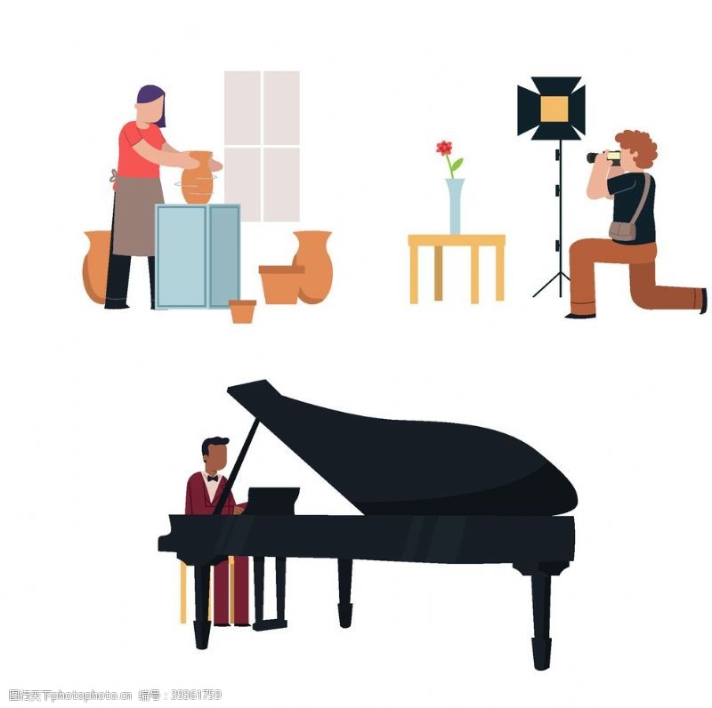 琴键钢琴图片