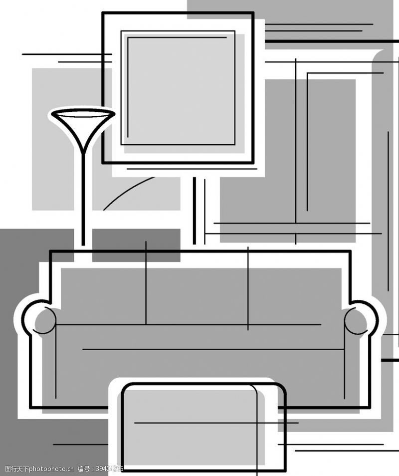 家庭装饰画绘画插图相框图片