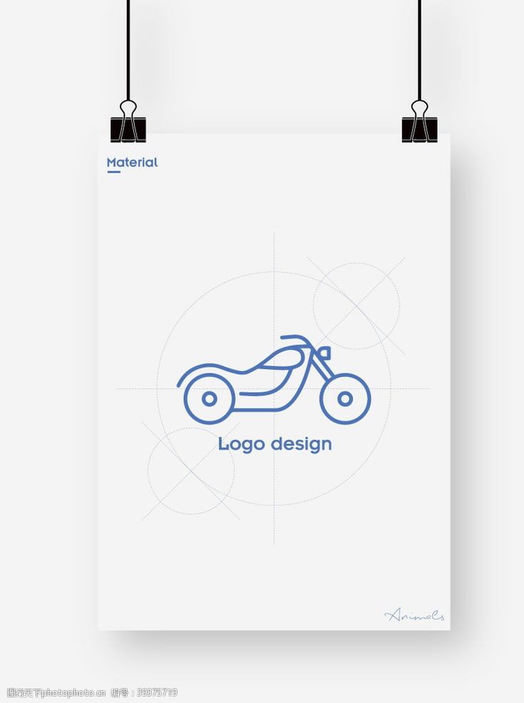 摩托车图标LOGO设计图片