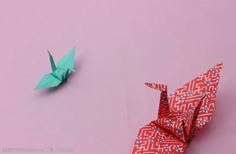 艺术折纸千纸鹤图片