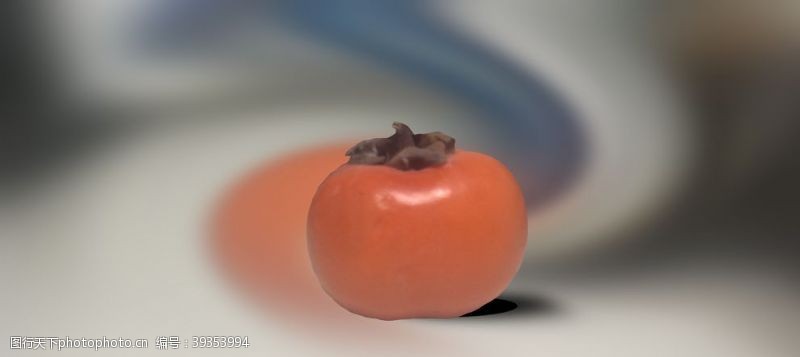 水果宣传手册柿子正面图片