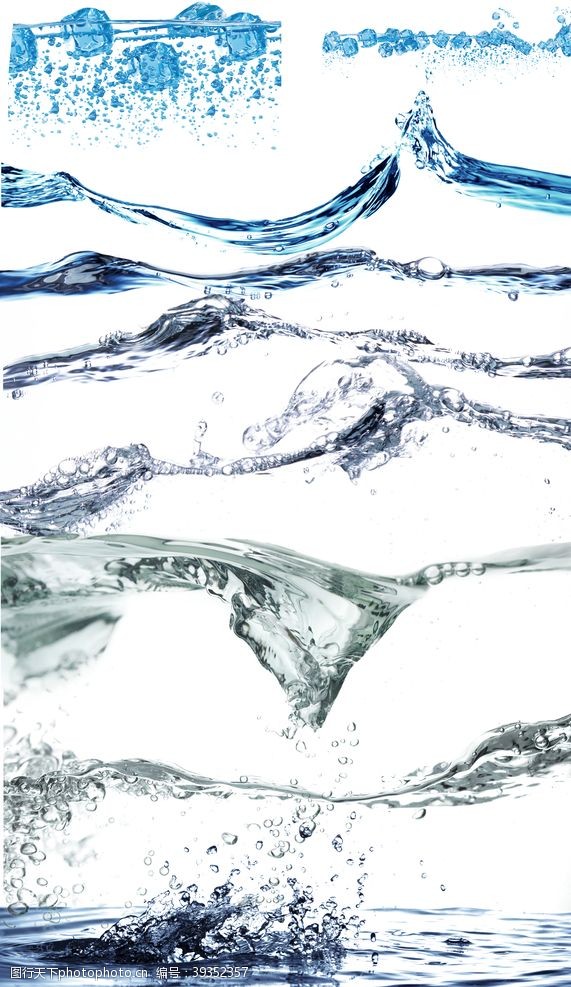 水花水漩涡动感水高清素材图片