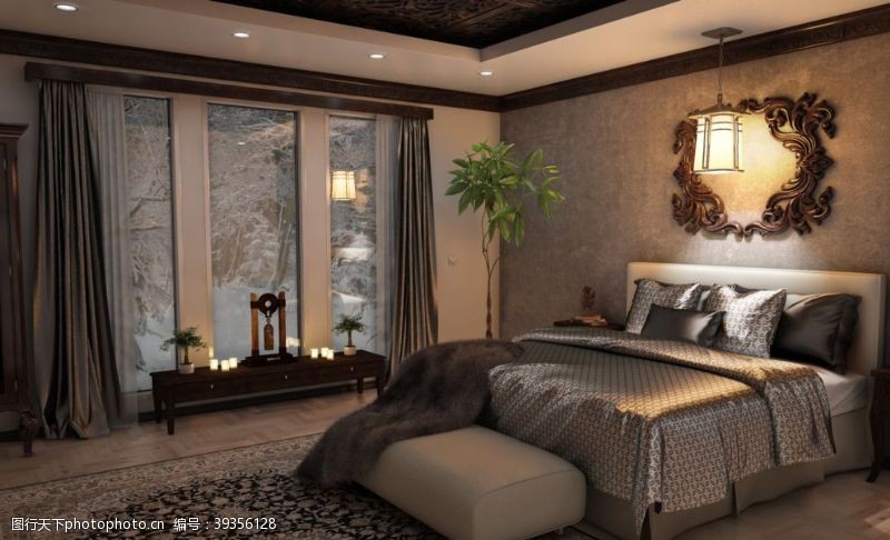 建筑家居温馨的卧室图片