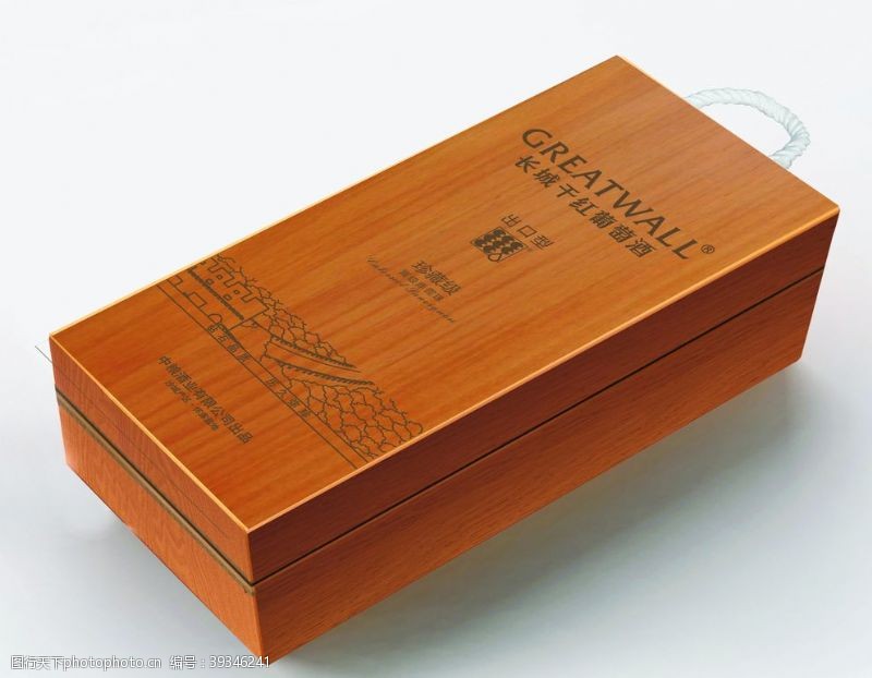藏红包长城出口珍藏级木盒效果图图片