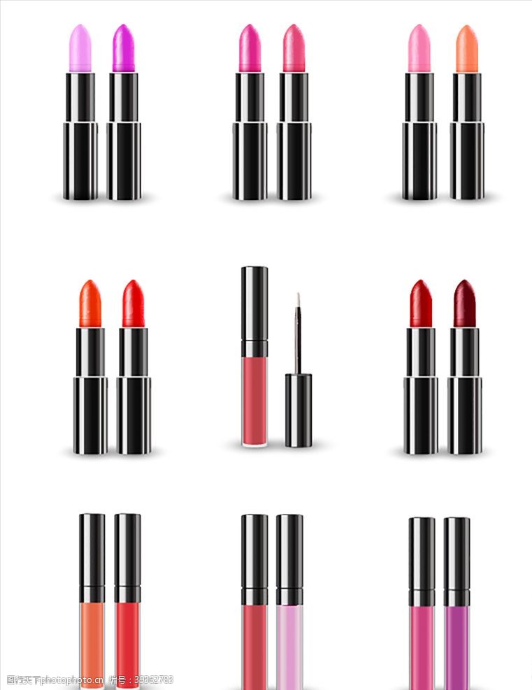 美容海报矢量素材护肤化妆品素材矢量图片