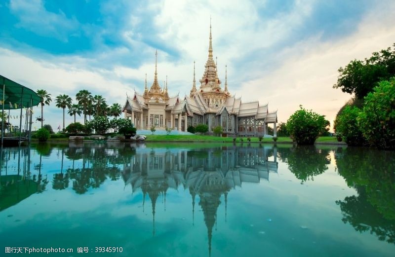 泰国建筑旅游清迈泰姬陵佛像寺庙佛教建筑图片