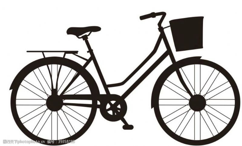 骑自行车矢量自行车图片