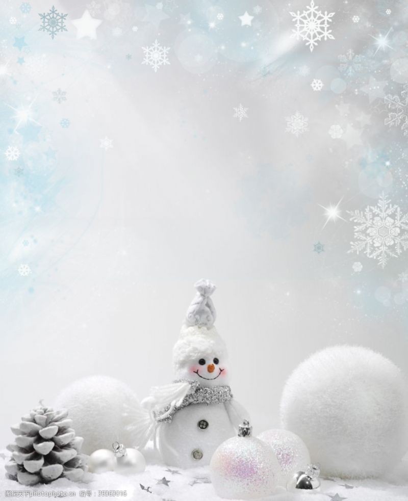 圣诞节装饰品雪人图片