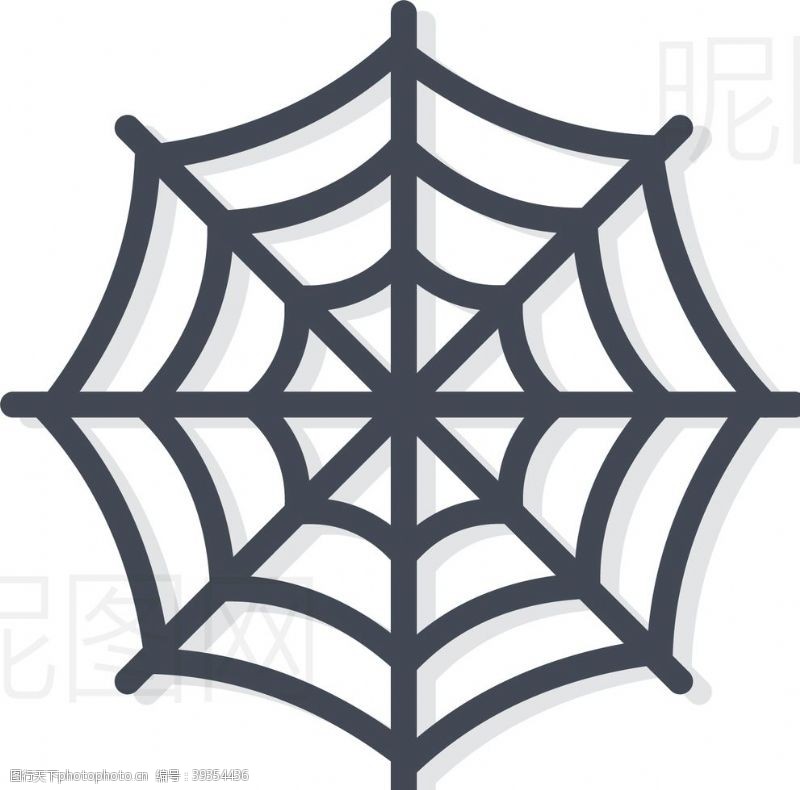 矢量音符蜘蛛网图片