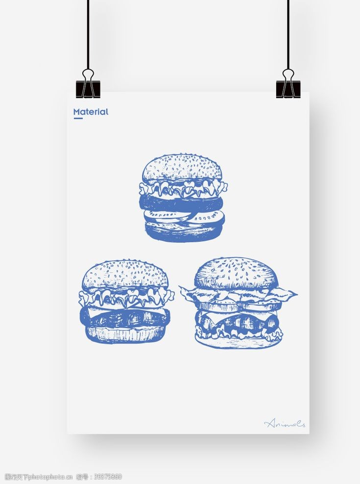 无线标志汉堡包图片