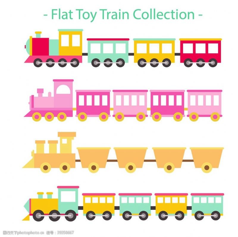 卡通铁路火车幼儿园素材图片
