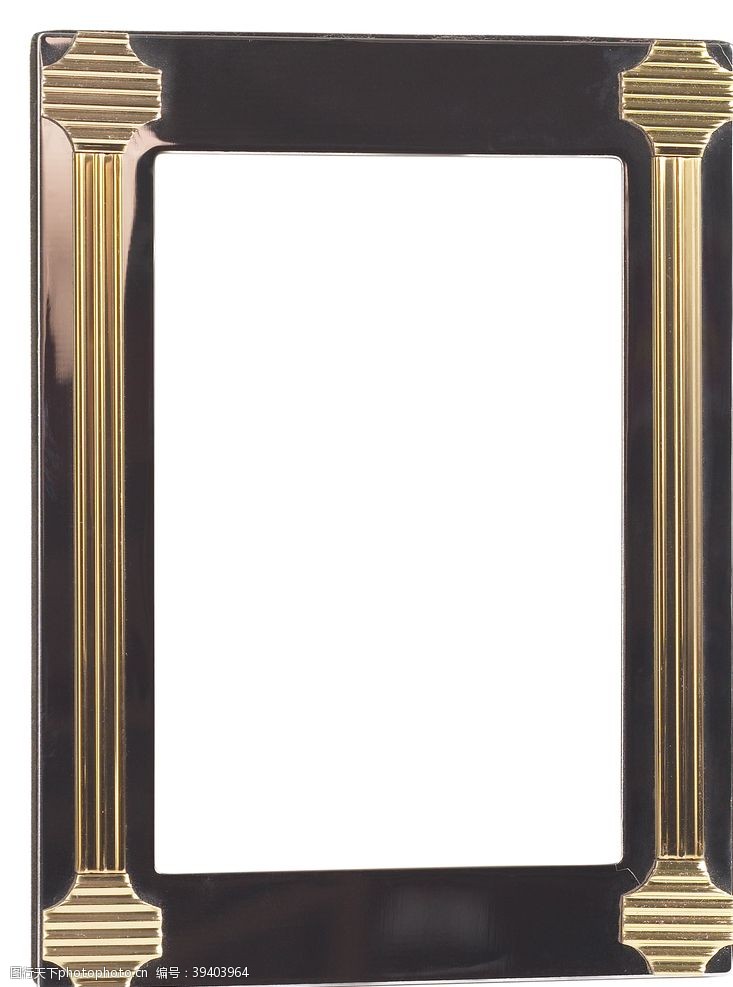 木制的金色金属黑金相框图片