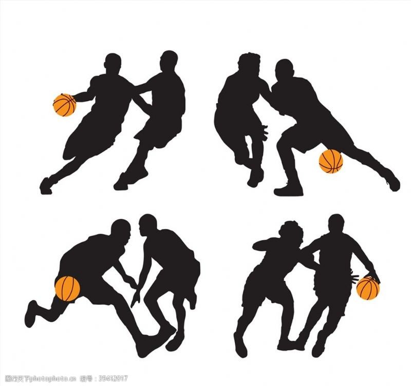 篮球人物剪影篮球运动人物剪影图片
