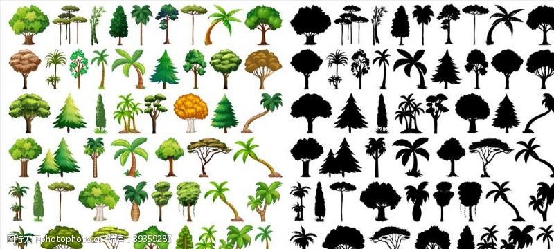 矢量园林绿化矢量树图片