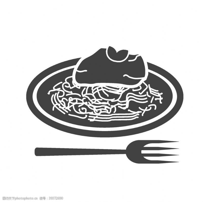 手绘美食菜单食物图标图片