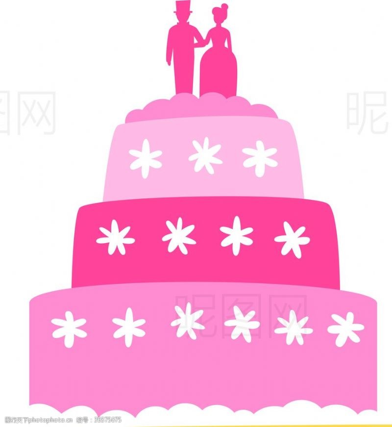 婚礼花束蛋糕图片