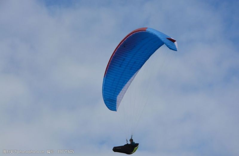 天空跳伞滑翔图片