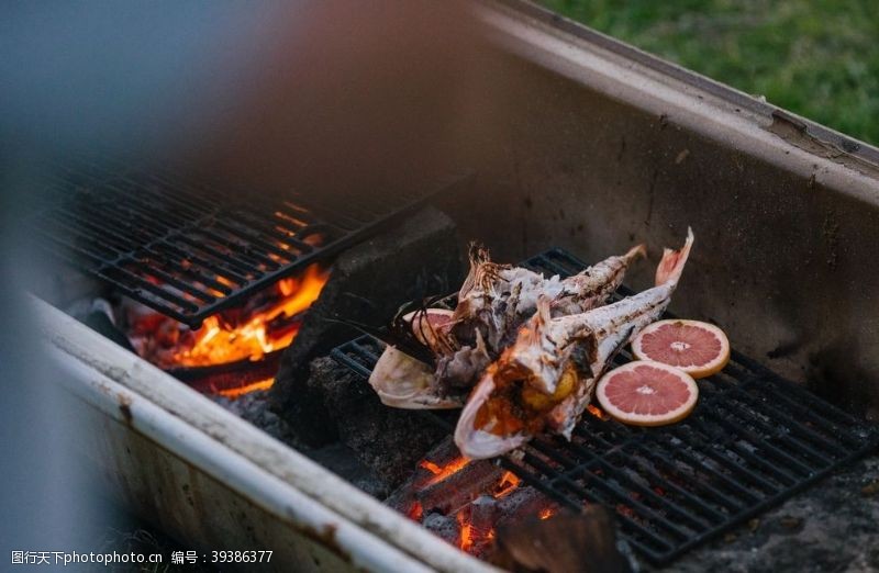 创意猪烤肉烧烤图片