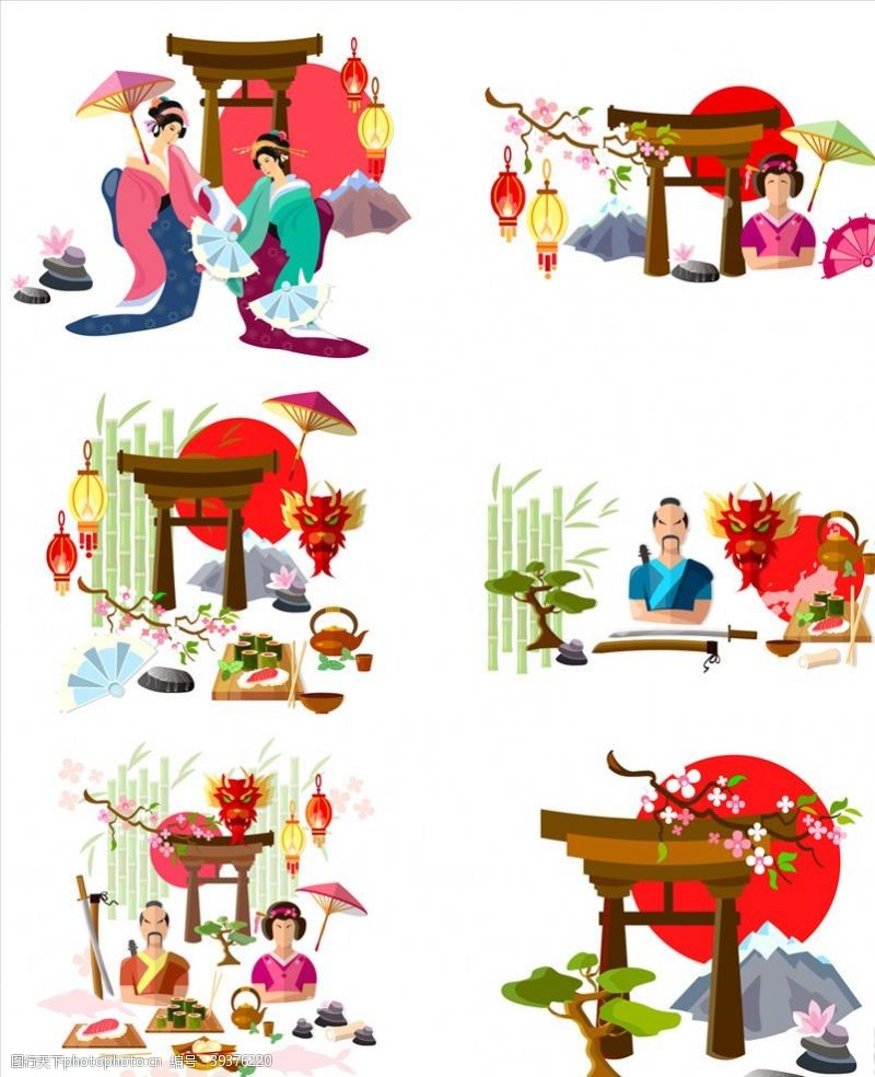 樱花节宣传单日本日式元素图片