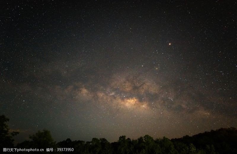 星光灿烂星空图片