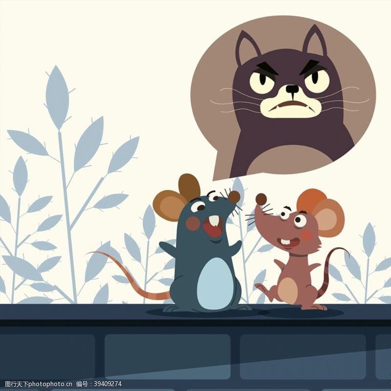 老鼠卡通议论猫的老鼠图片