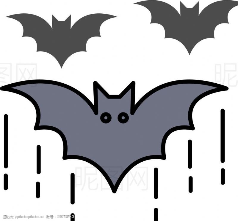 蜘蛛网蝙蝠图片