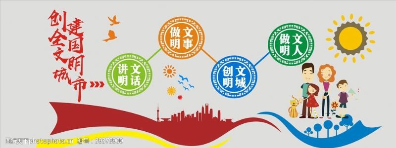 文明城市围挡创建文明城市图片