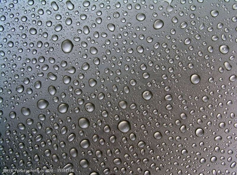 绿色花藤磨砂雨滴图片