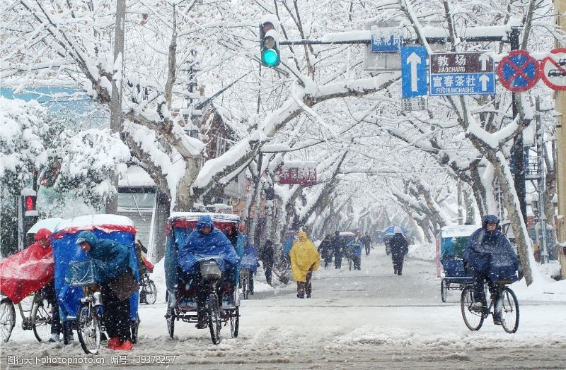 通州扬州大雪图片