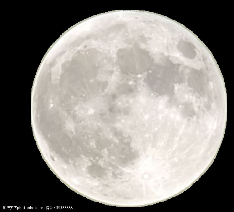 夜晚的天空月亮无背景图片
