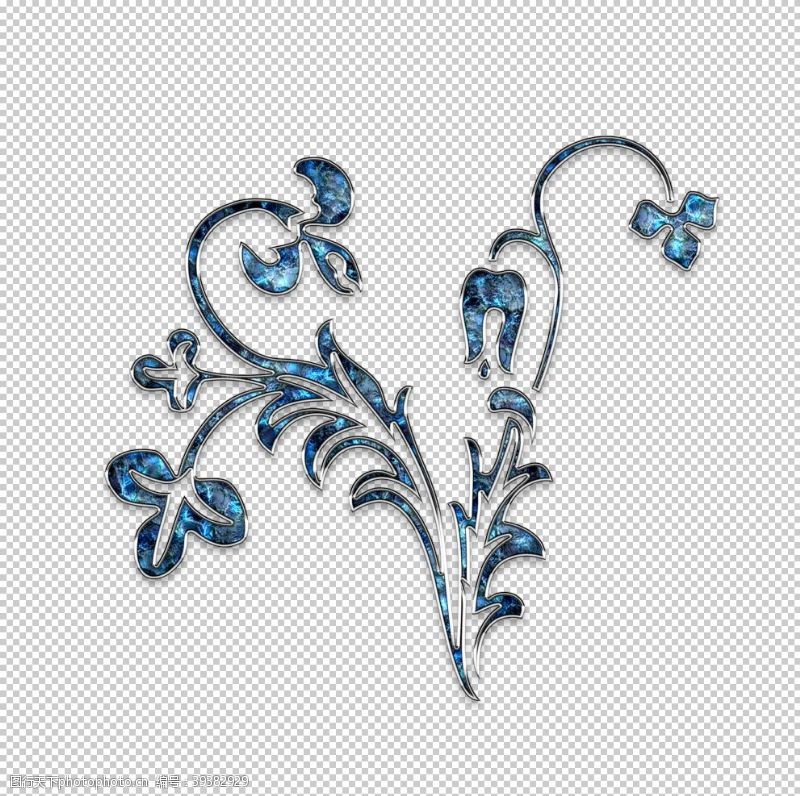 经典花卉珠宝饰品素材PNG格式图片