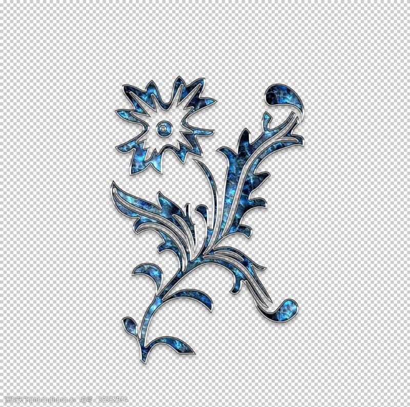 经典花卉珠宝饰品素材PNG格式图片