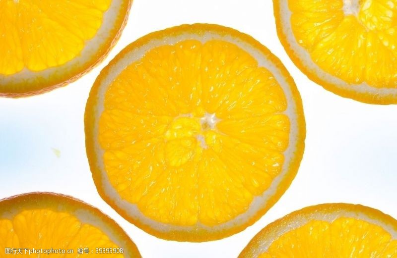 橙汁橙子片水果图片