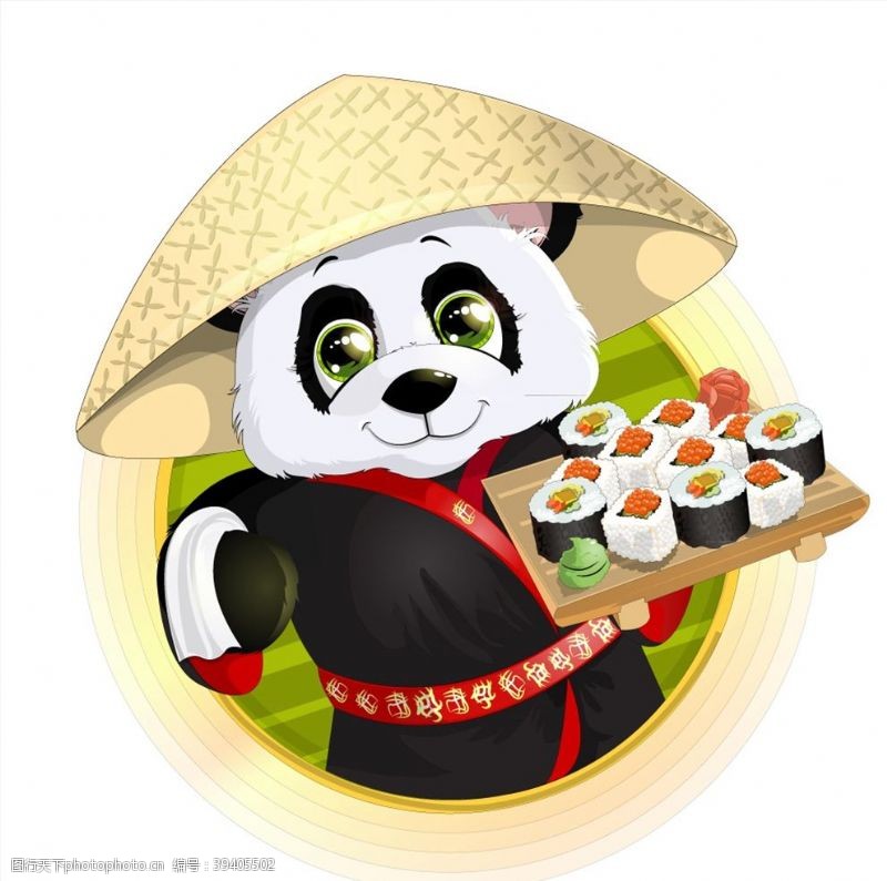 高清日本寿司端寿司的功夫熊猫图片