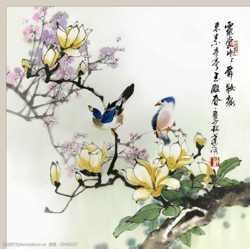 当代艺术二十四节气之春分玉兰李达人图片