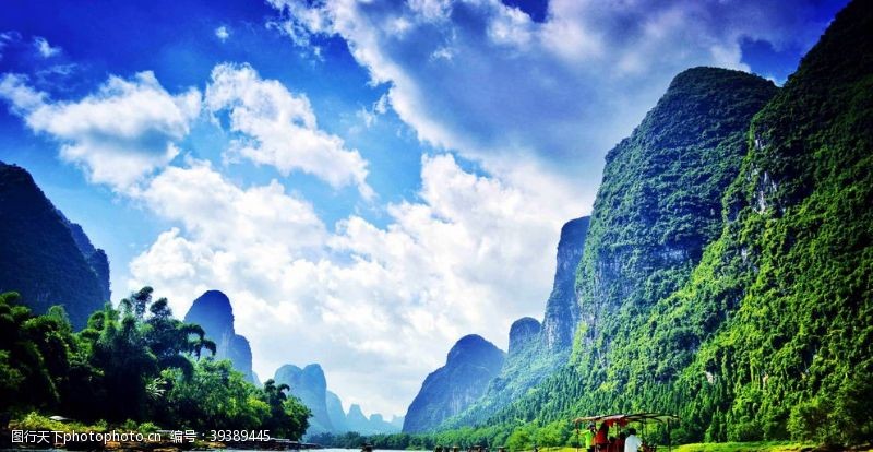巨幅桂林山水图片