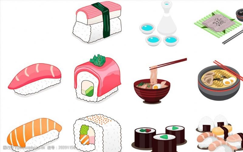 日本料理菜单日本日式元素图片