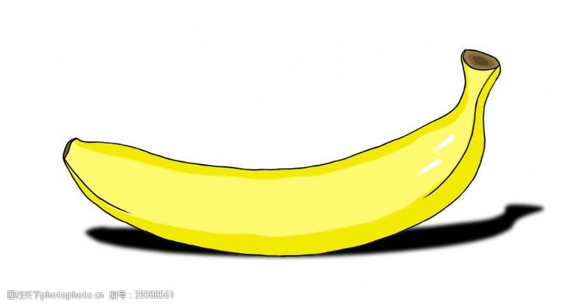 服饰宣传单香蕉手绘图片