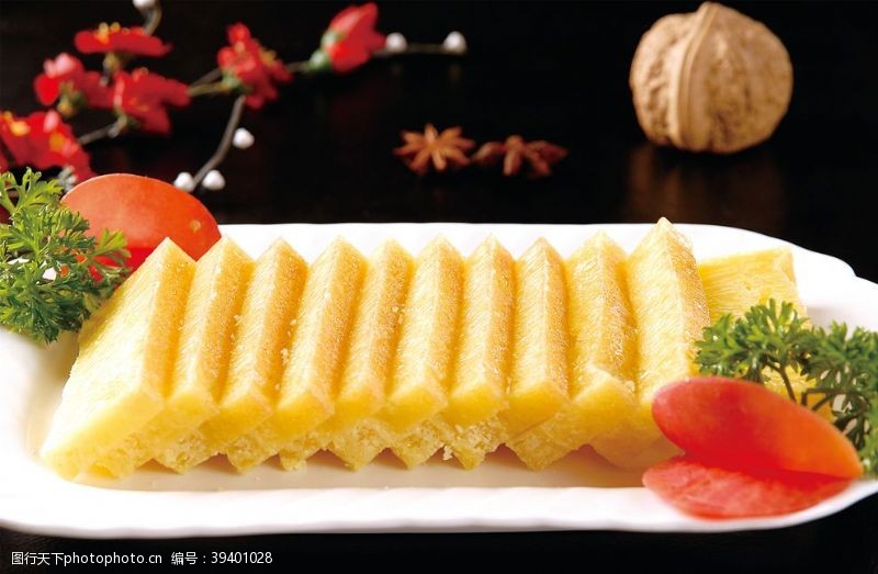 黄金鱼鱼翅黄金糕图片