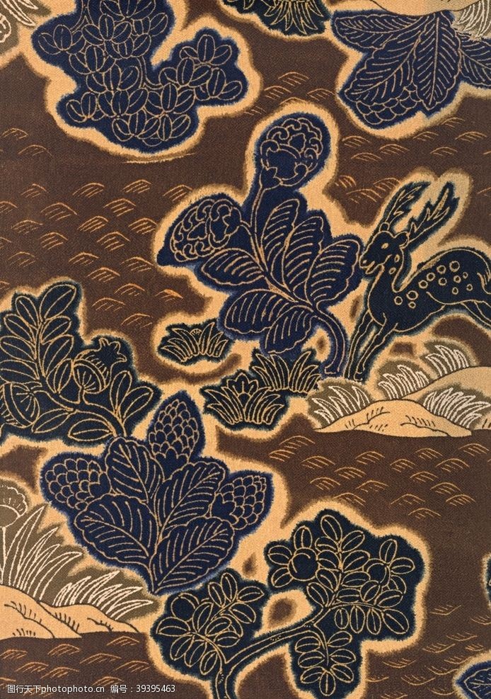 传统文化布艺传统花纹图片