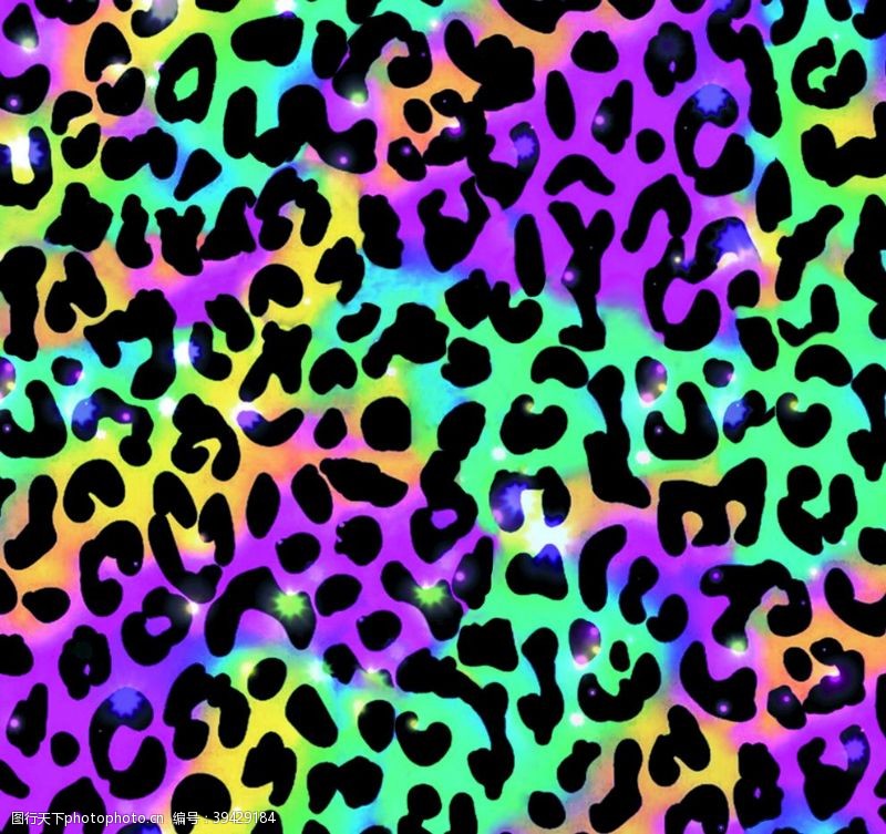 动物毛皮花纹彩色豹纹图片