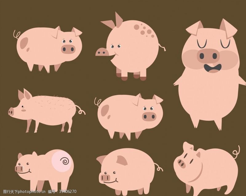 创意猪设计图片