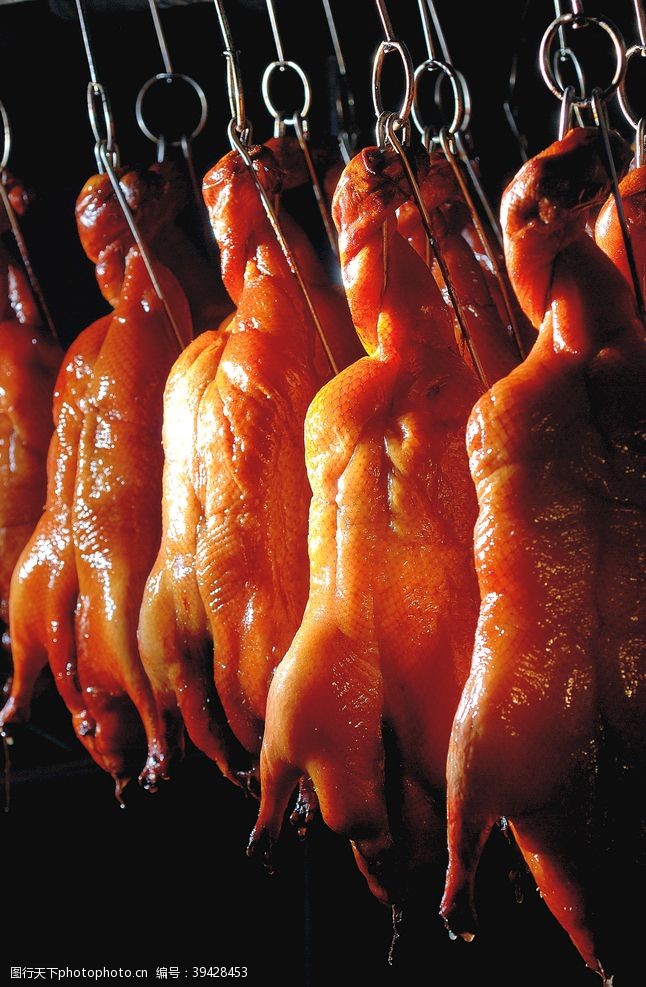 老北京烧烤烤鸭竖版图片